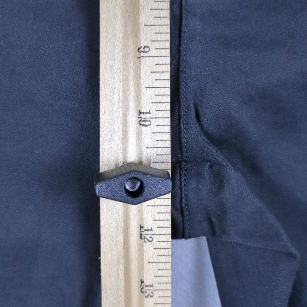 BYLT Stretch Chino Pants Mens 36x25 (34x25) Black Casual Pant Utility Pocket